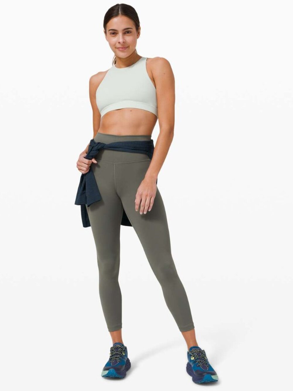 Lululemon Wunder Train High-Rise Tight 25" Size 6 Army Green - Picture 2 of 8